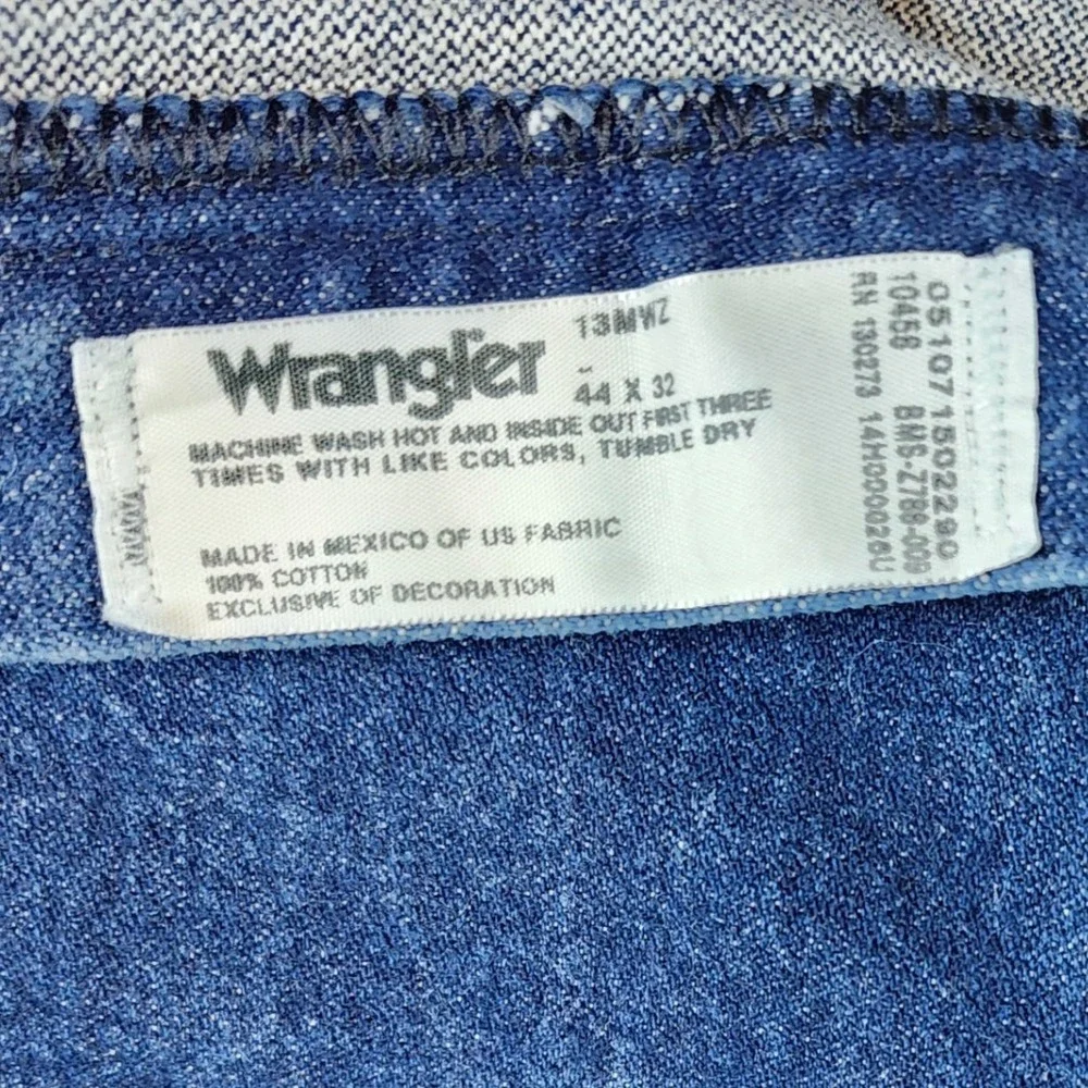 Wrangler Cowboy Cut Jeans Mens44x32‎ Blue Excellent Straight Leg Denim 13MWZ